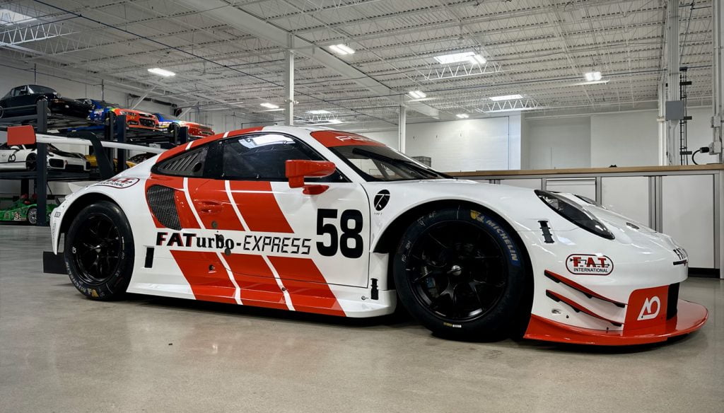 AO Racing Brings F.A.T. International Throwback Livery and Fleet of Iconic Porsches to Rennsport Reunion